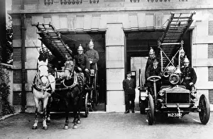 Bruce Castle Museum: Fire Fighting Trucks, Horse drawn, Motor engine