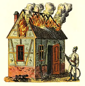 Extinguished: fire, fires, apartment fire, fireman extinguishing