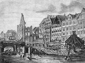 Catastrophy: fire, fires, Hamburg Fire 5.5.1842 - 8.5.1842
