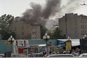 Floors: Fire in Moscow centre