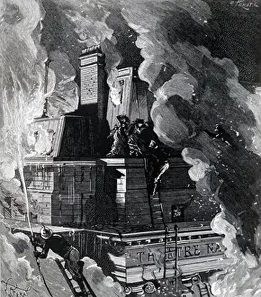 Comique: Fire at the Opera Comique, Paris, 1887