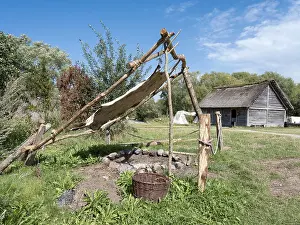 Viking: Fire pit, Ribe Viking Centre, Ribe, Denmark