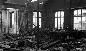 Battersbys: Fire scene in hat factory