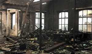 Battersbys: Fire scene in hat factory