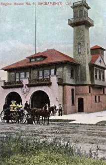 Sacramento: Fire Station engine house no. 4, Sacramento, California, USA