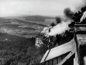 Rafters: Fire in the tavern of Wartburg Castle