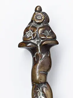 Finial: Fire tongs, detail