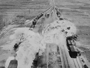 Jellied: Two fireballs of napalm explode on North Korean