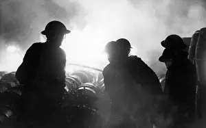 Inflammable: Firefighters in action, Mitcham, Surrey, WW2