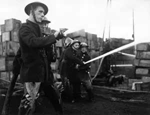 Nw10: Firefighters in action, Mitre Wharf, Scrubs Lane, NW10