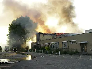 Mollison: Firefighters attend a fire at 1 Mollison Avenue