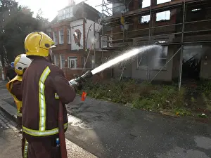 Rydal: Firefighters attend a house fire at Rydal Road