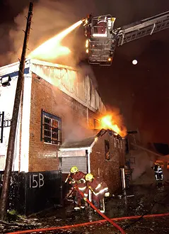 Cricklewood: Firefighters attending fire at commercial premises