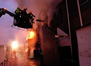 Cricklewood: Firefighters attending fire at commercial premises