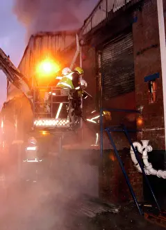 Cricklewood: Firefighters attending fire at commercial premises