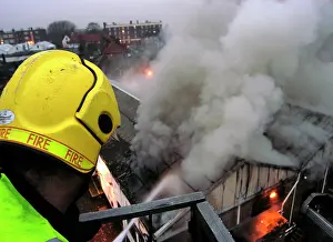 Cricklewood: Firefighters attending fire at commercial premises