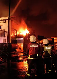 Cricklewood: Firefighters attending fire at commercial premises