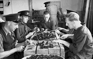 Productive: Firefighters doing productive work in lull period, WW2