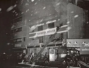Respond: Firefighters at a fire, 197 Commercial Road, East London