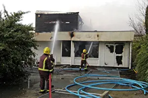Isleworth: Firefighters at fire in Isleworth, West London