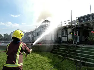 Vallis: Firefighters respond to a building fire, West London