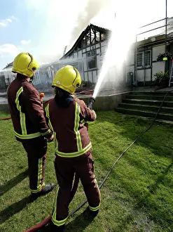 Vallis: Firefighters respond to a building fire, West London