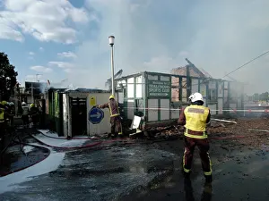 Vallis: Firefighters respond to a building fire, West London