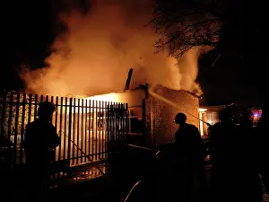 Hatton: Firefighters respond to a fire at Hatton Road