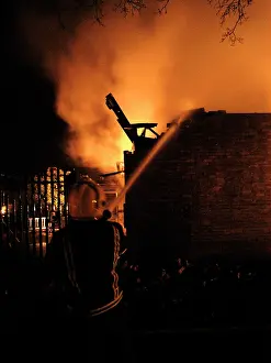 Hatton: Firefighters respond to a fire at Hatton Road