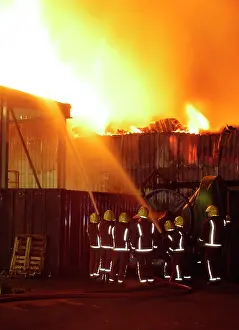Uxbridge: Firefighters at scene of 15 pump fire in Uxbridge