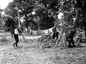 Northwood: Firefighters at a training camp, WW2