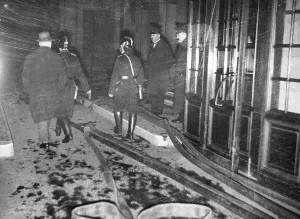 Hoses: Firefighting operations of the fire department at the Reichs