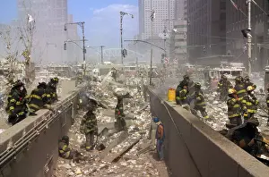 Nyfd: Fireman and other rescue workers on the northwest