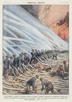 Hosepipes: Firemen in London Blitz