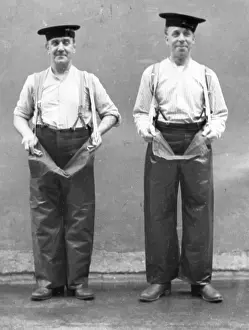 Leggings: Two firemen modelling waterproof leggings