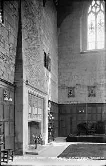 Paneling: Fireplace in Abbot's Hall, Battle Abbey