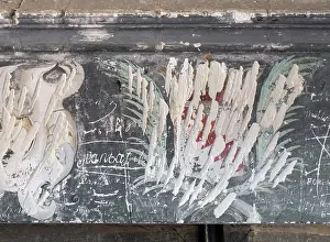 Defaced: Fireplace, Library, Chateau du Plessis-Bourre, Ecuille