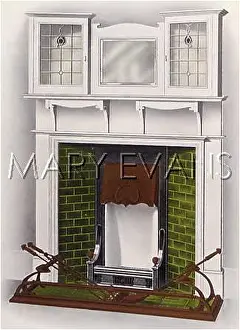 Overmantel: FIREPLACE AND OVERMANTEL