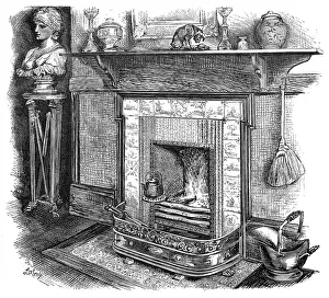 Scuttle: FIREPLACE/SCRIBNERS