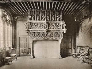 Niches: Fireplace in Town Hall, Courtrai, Belgium