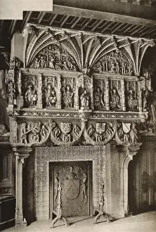 Niches: Fireplace in Town Hall, Courtrai, Belgium