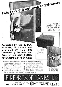 Fireproof: Fireproof Tanks: CIMA Method Fuel Tank Protection System