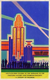 Multicoloured: Firestone Multi-Colour Pylons - A Century of Progress