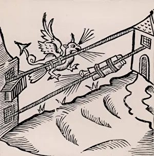 1628: A Firework display: The figure of a dragon breathing