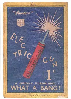 Banger: Fireworks - electric gun, banger, leaflet, advert