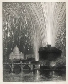 Sant Angelo: FIREWORKS ON THE TIBER