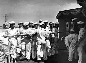 Mecklenburg Western: Firing practice of the 2nd Destroyer Division, 1938