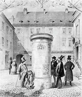 Thick: The first advertising column in Berlin, 1854