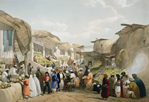 Cabul: First Anglo-Afghan 1838-1842: Bazaar at Cabul