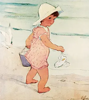 Muriel Dawson Collection: The First Arrival by Muriel Dawson